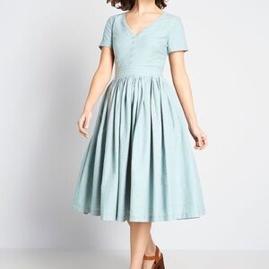 Modcloth "Fabulous Fit and Flare" Shirt Dress